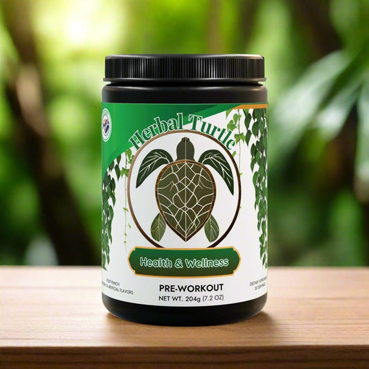Herbal Turtle: Shell Shock Pre - Workout - Fruit Punch (204g, 7.1oz) - TurtleCraft Studio | TurtleCraft Studio