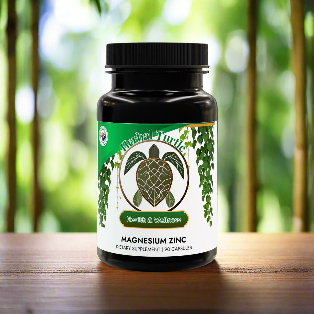 Herbal Turtle: Strength Surge – Magnesium & Zinc Supplement (90 Capsules) - TurtleCraft Studio | TurtleCraft Studio