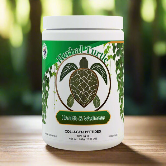 Herbal Turtle: Tidal Glow Collagen Peptides – Type I & III (350g, 12.3oz) - TurtleCraft Studio | TurtleCraft Studio