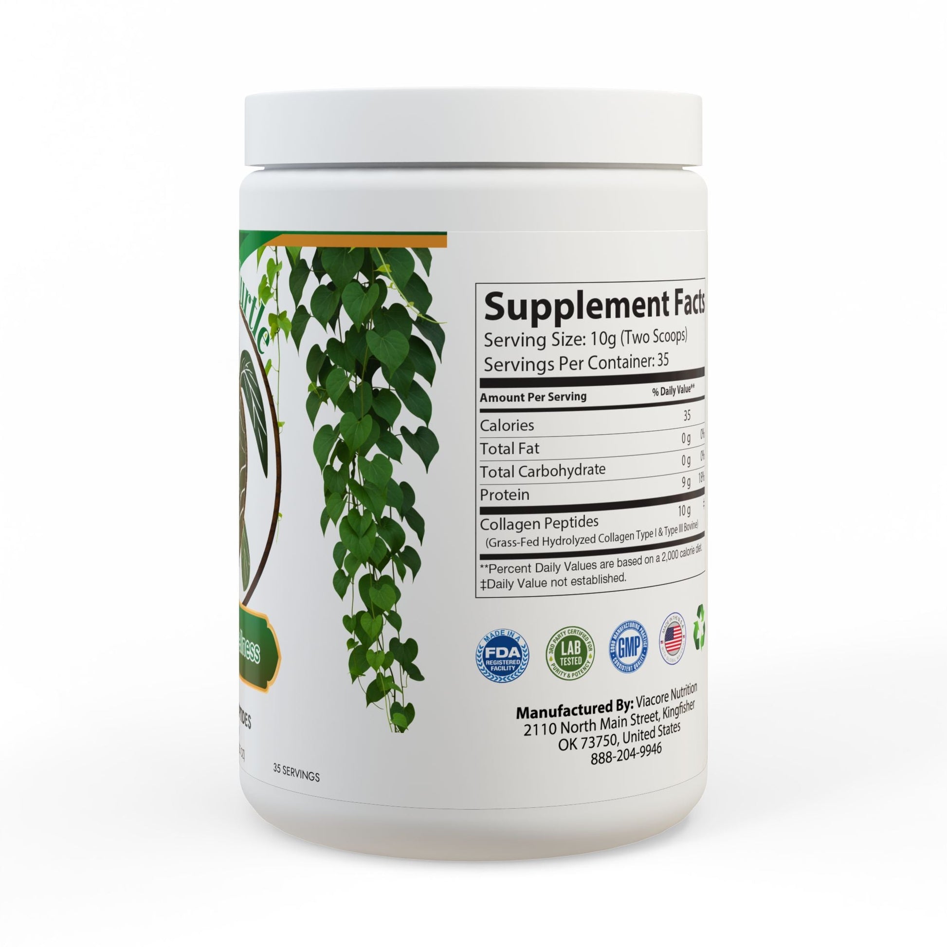 Herbal Turtle: Tidal Glow Collagen Peptides – Type I & III (350g, 12.3oz) - TurtleCraft Studio | TurtleCraft Studio