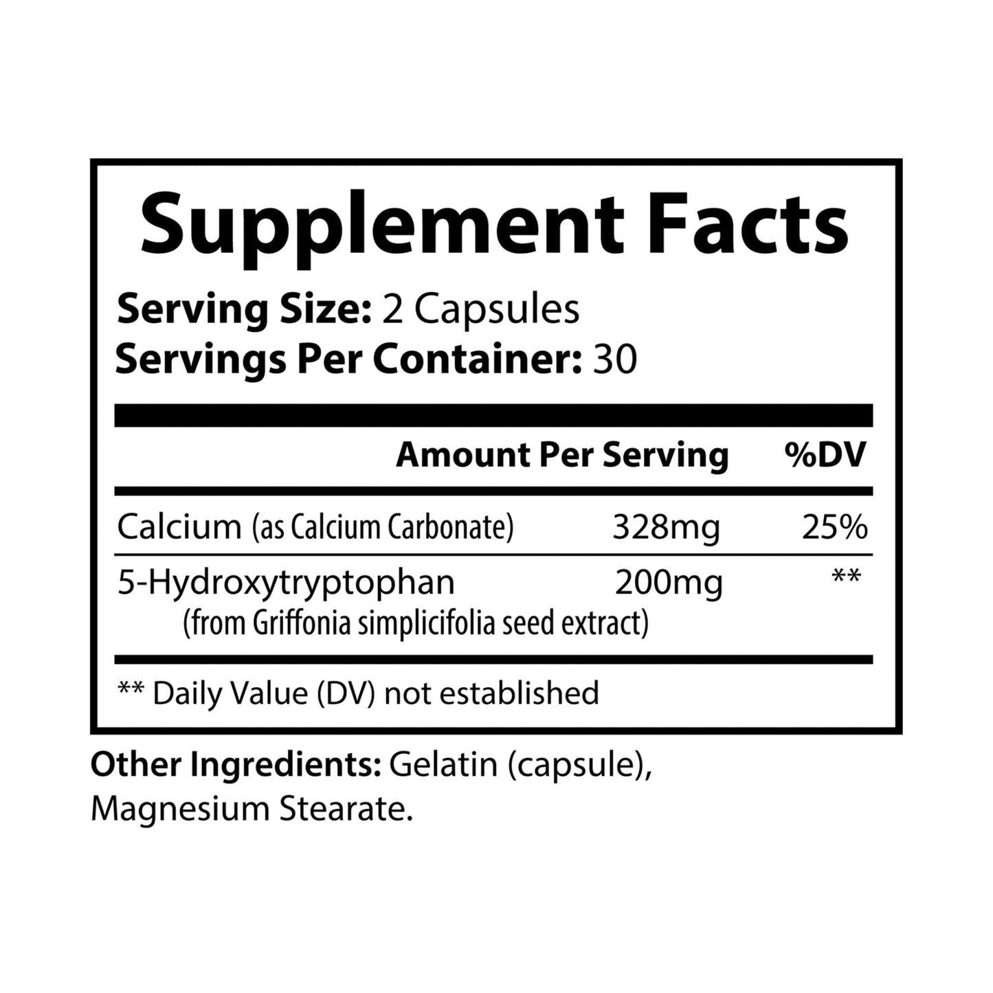 Herbal Turtle: Tranquil Mind – 5 - HTP Supplement (60 Capsules) - TurtleCraft Studio | TurtleCraft Studio