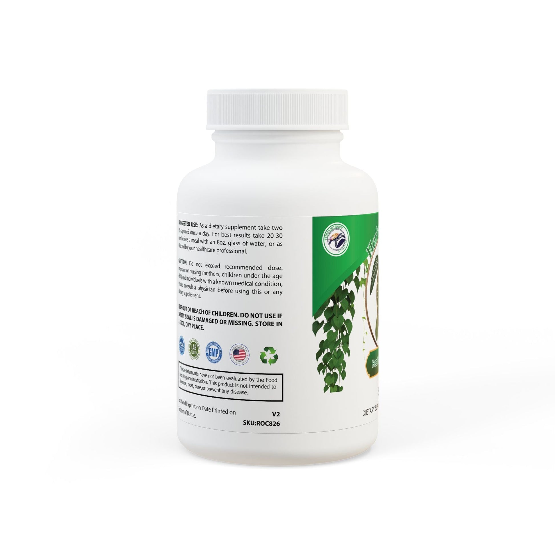 Herbal Turtle: Tranquil Mind – 5 - HTP Supplement (60 Capsules) - TurtleCraft Studio | TurtleCraft Studio