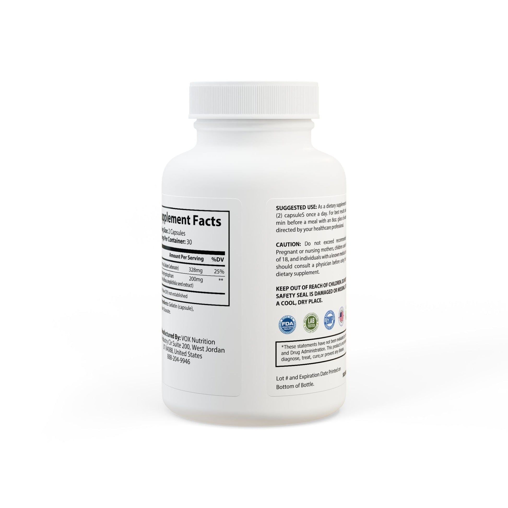 Herbal Turtle: Tranquil Mind – 5 - HTP Supplement (60 Capsules) - TurtleCraft Studio | TurtleCraft Studio