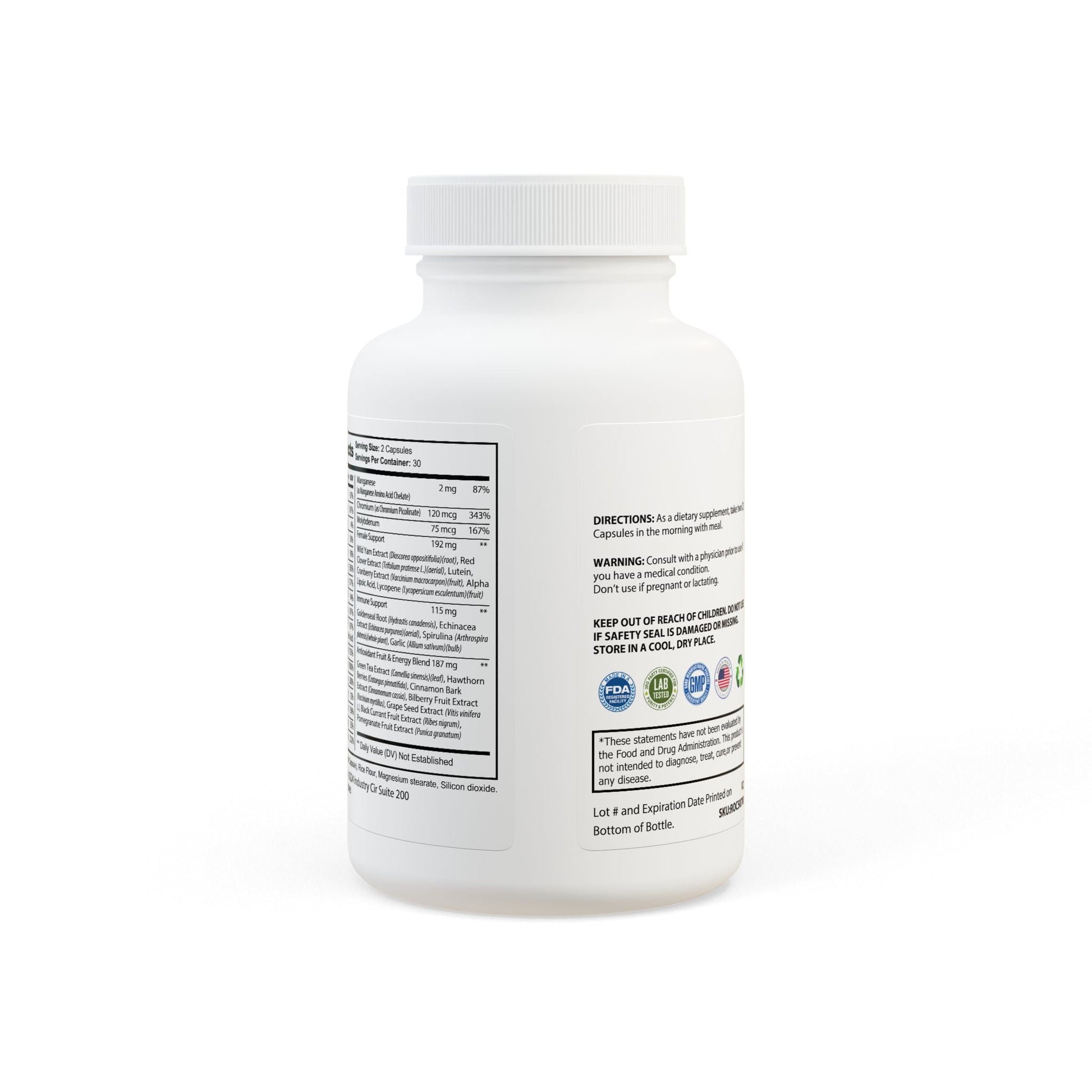 Herbal Turtle: Vital Essence Women’s Multivitamin – 60 Capsules - TurtleCraft Studio | TurtleCraft Studio