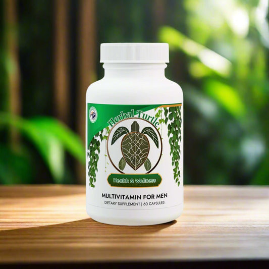 Herbal Turtle: Vital Strength Men’s Multivitamin – 60 Capsules - TurtleCraft Studio | TurtleCraft Studio