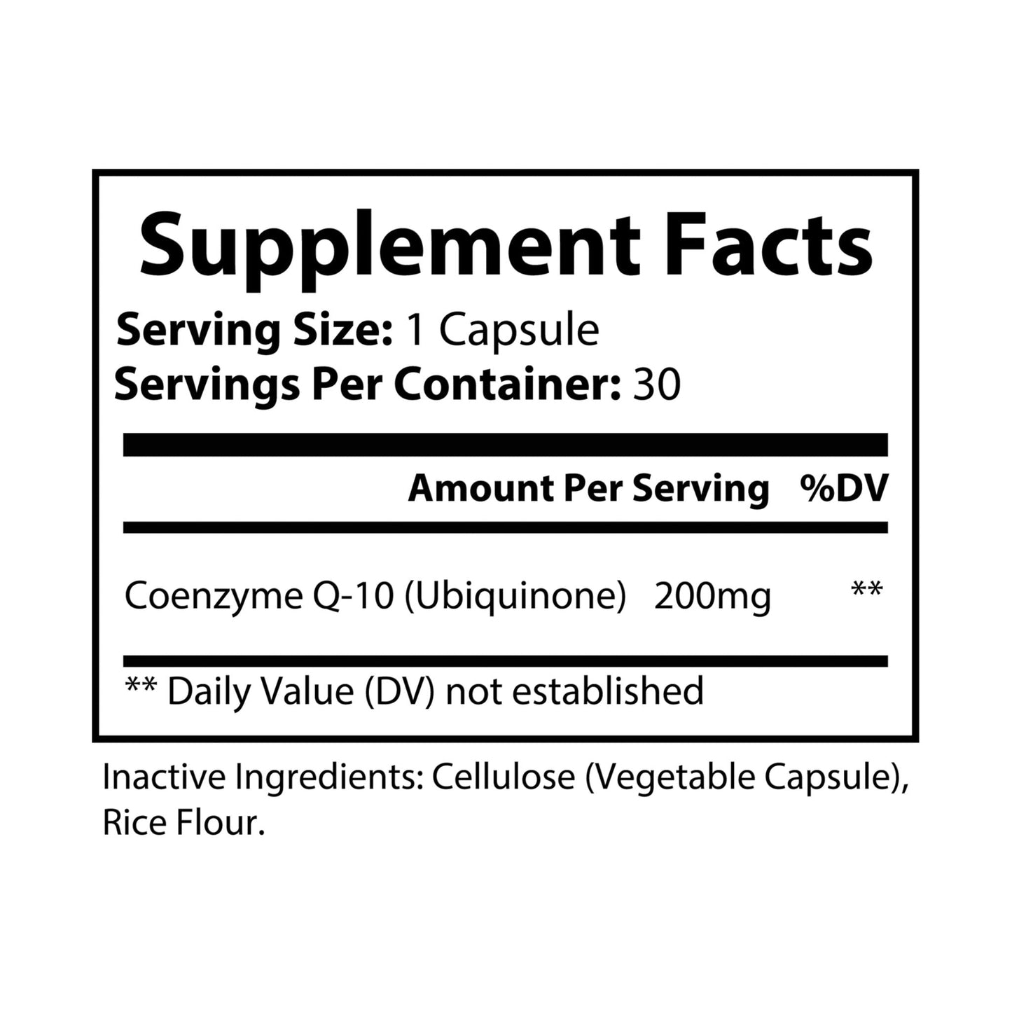 Herbal Turtle: VitalCore – CoQ10 (Ubiquinone) (200mg - 30 Capsules) - TurtleCraft Studio | TurtleCraft Studio