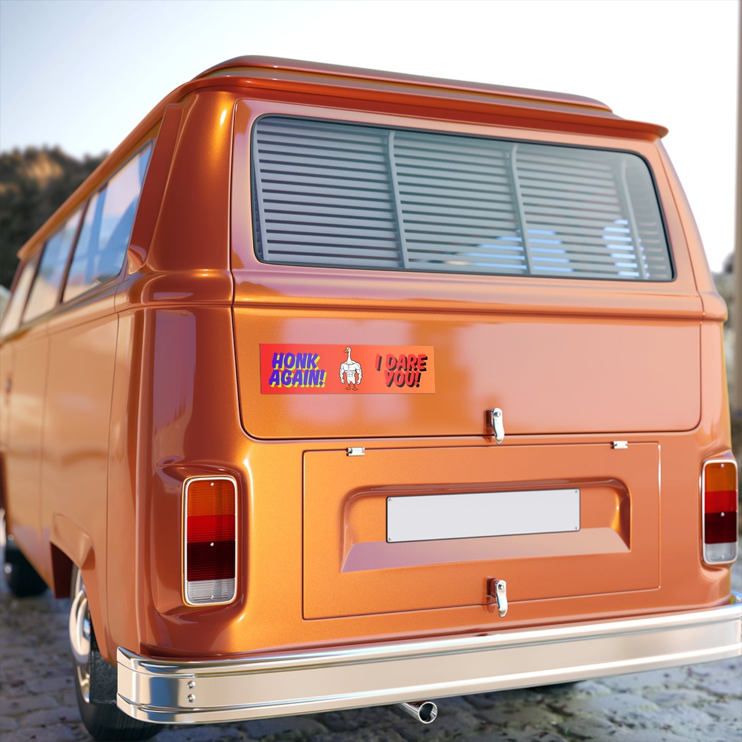 "Honk Again, I Dare You" | Hilarious Goose Sticker for Cars, Coolers & Chaos - TurtleCraft Studio | TurtleCraft Studio