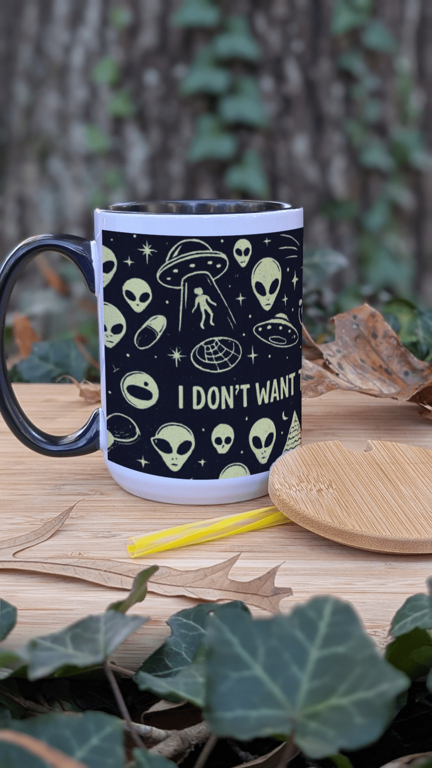 I Want to Believe (But...) – 15oz Ceramic Mug (Wrap Design) - TurtleCraft Studio | TurtleCraft Studio