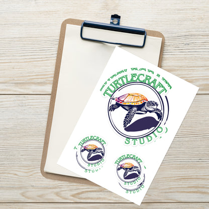 TurtleCraft Brand | Sticker sheet