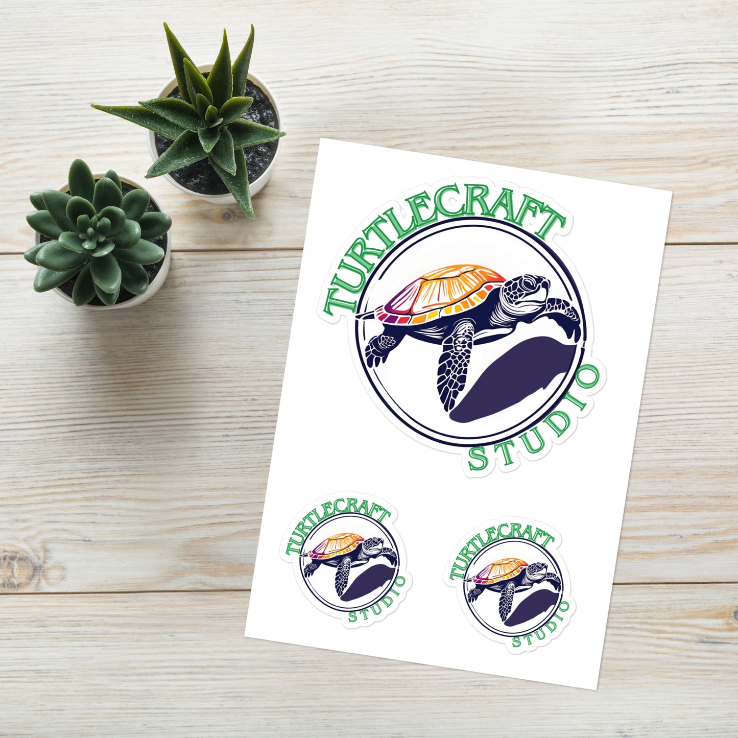 TurtleCraft Brand | Sticker sheet