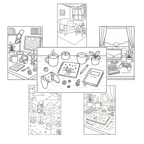 Quicksave Conversations Coloring Pack - TurtleCraft Studio | TurtleCraft Studio