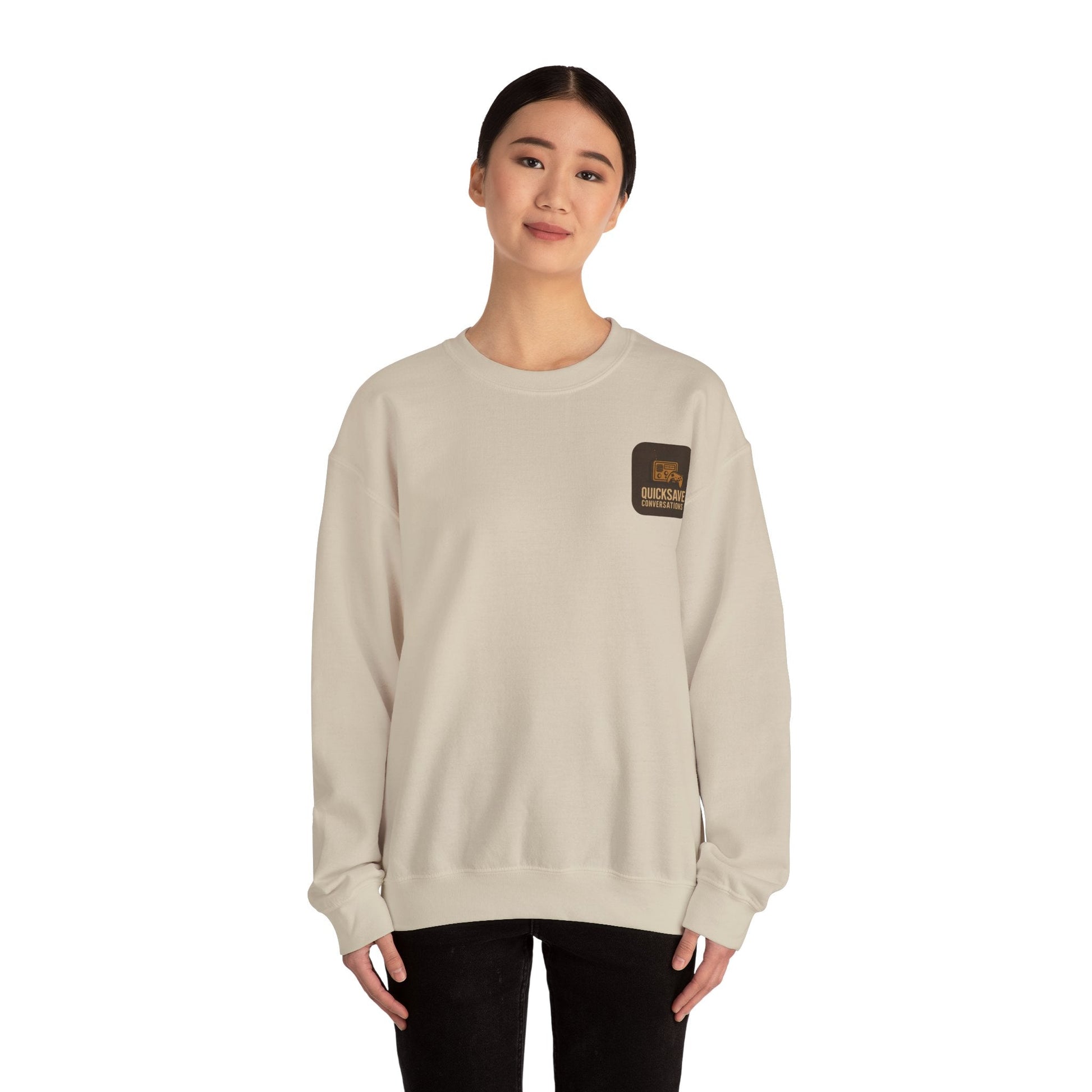 Quicksave Cozy Gaming Crewneck — Unisex Heavy Blend Sweatshirt - TurtleCraft Studio | TurtleCraft Studio