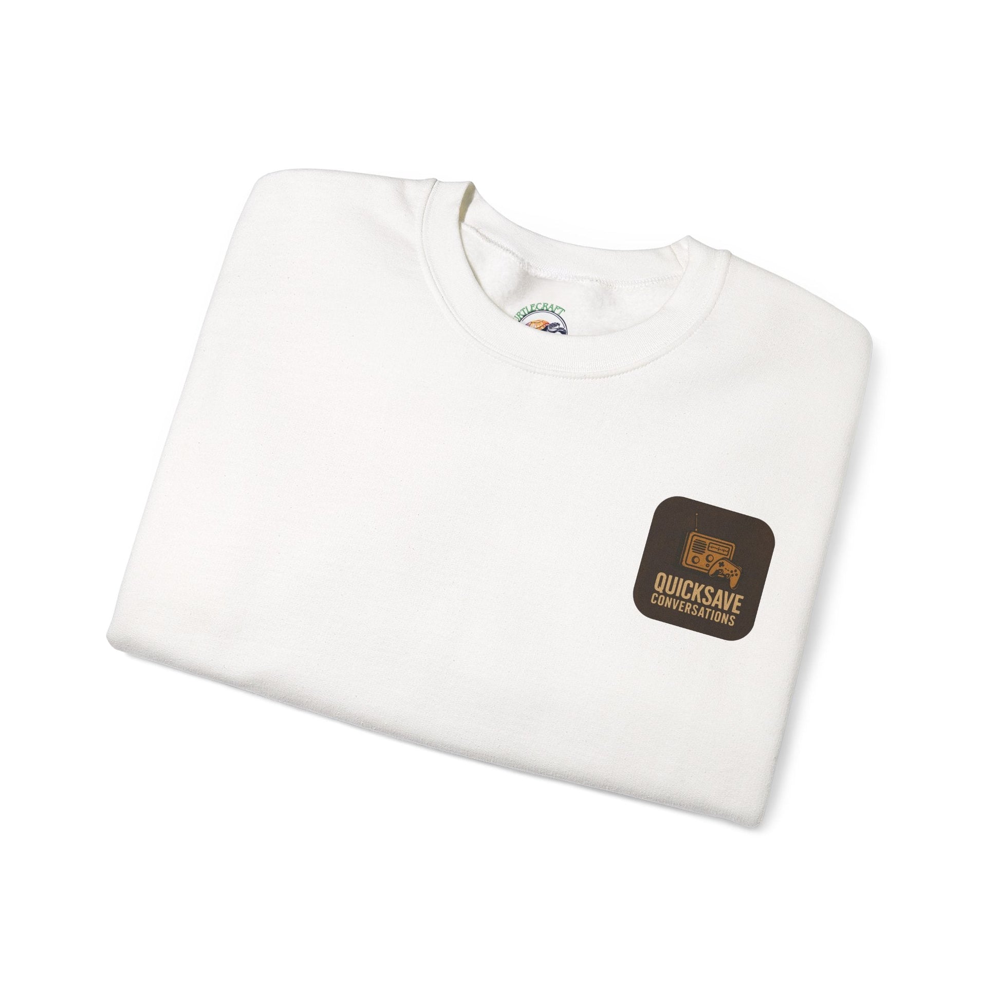Quicksave Cozy Gaming Crewneck — Unisex Heavy Blend Sweatshirt - TurtleCraft Studio | TurtleCraft Studio