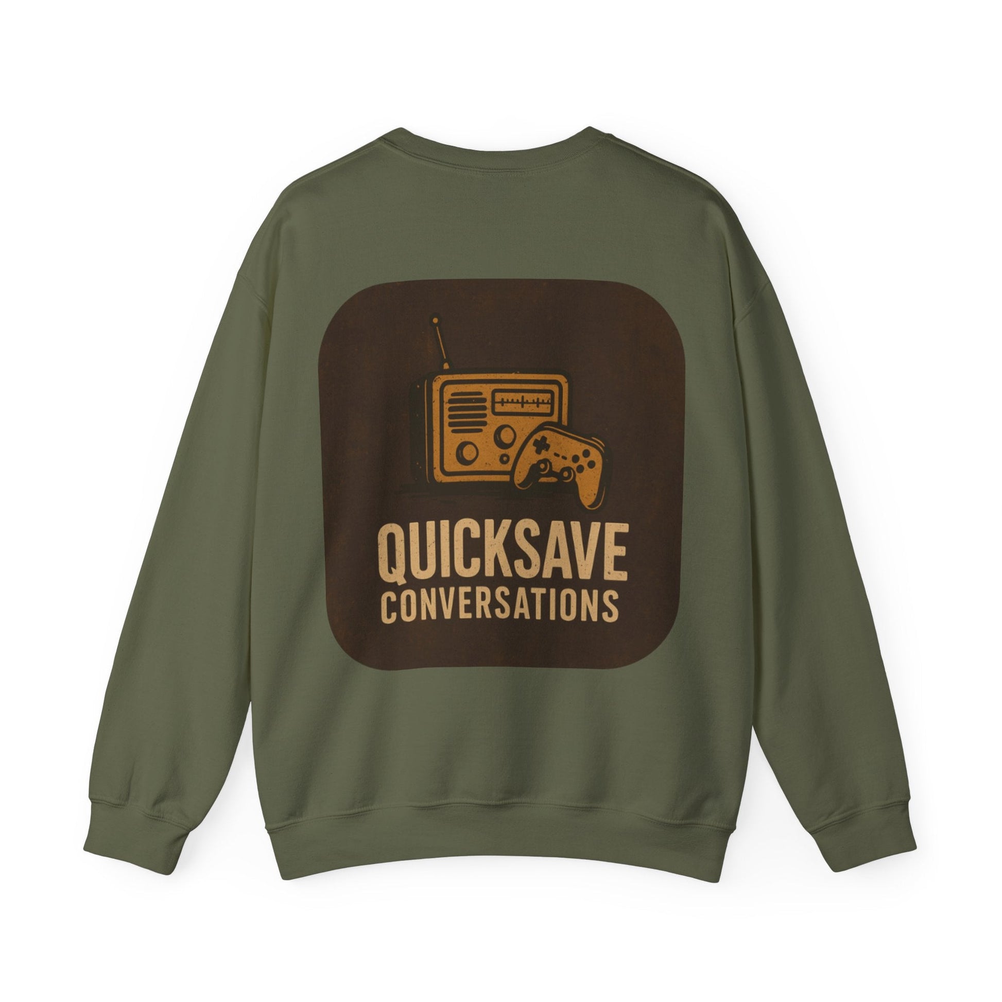 Quicksave Cozy Gaming Crewneck — Unisex Heavy Blend Sweatshirt - TurtleCraft Studio | TurtleCraft Studio
