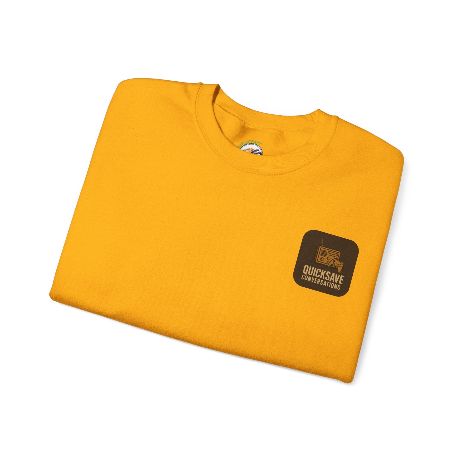 Quicksave Cozy Gaming Crewneck — Unisex Heavy Blend Sweatshirt - TurtleCraft Studio | TurtleCraft Studio