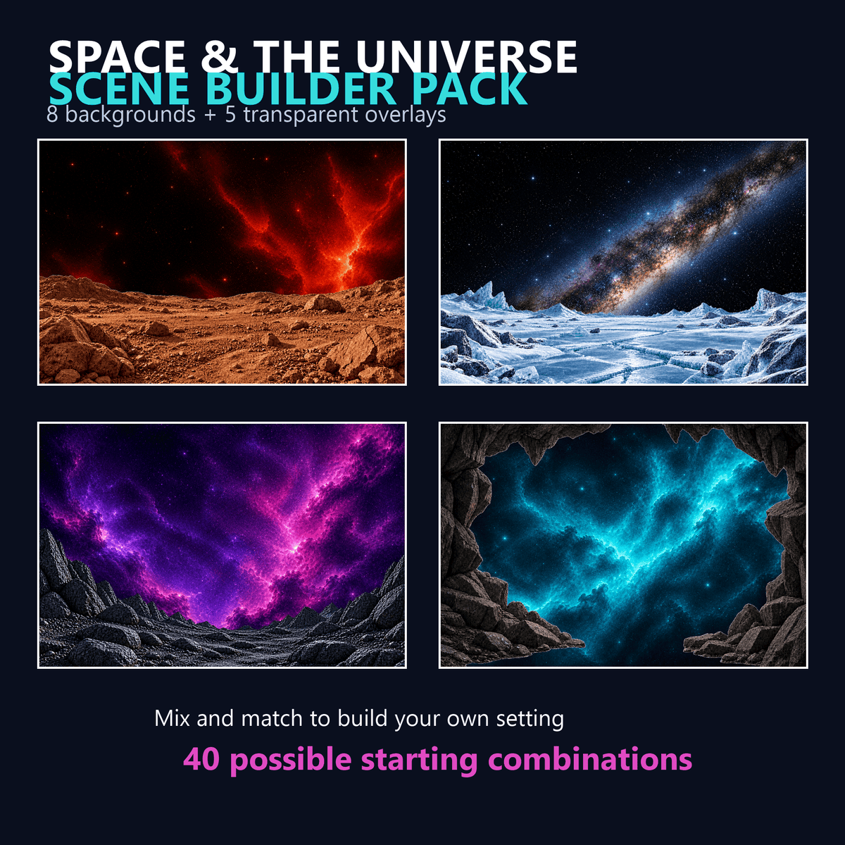 Space & The Universe Scene Builder Pack - TurtleCraft Studio | TurtleCraft Studio