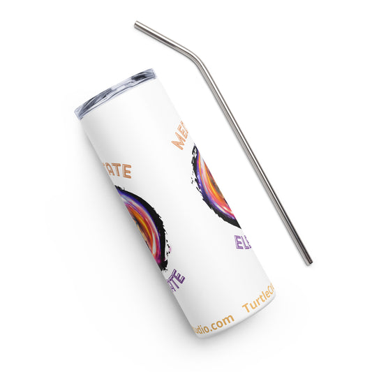 TurtleCraft Live Creations | "Meditate/Elevate" Stainless steel tumbler