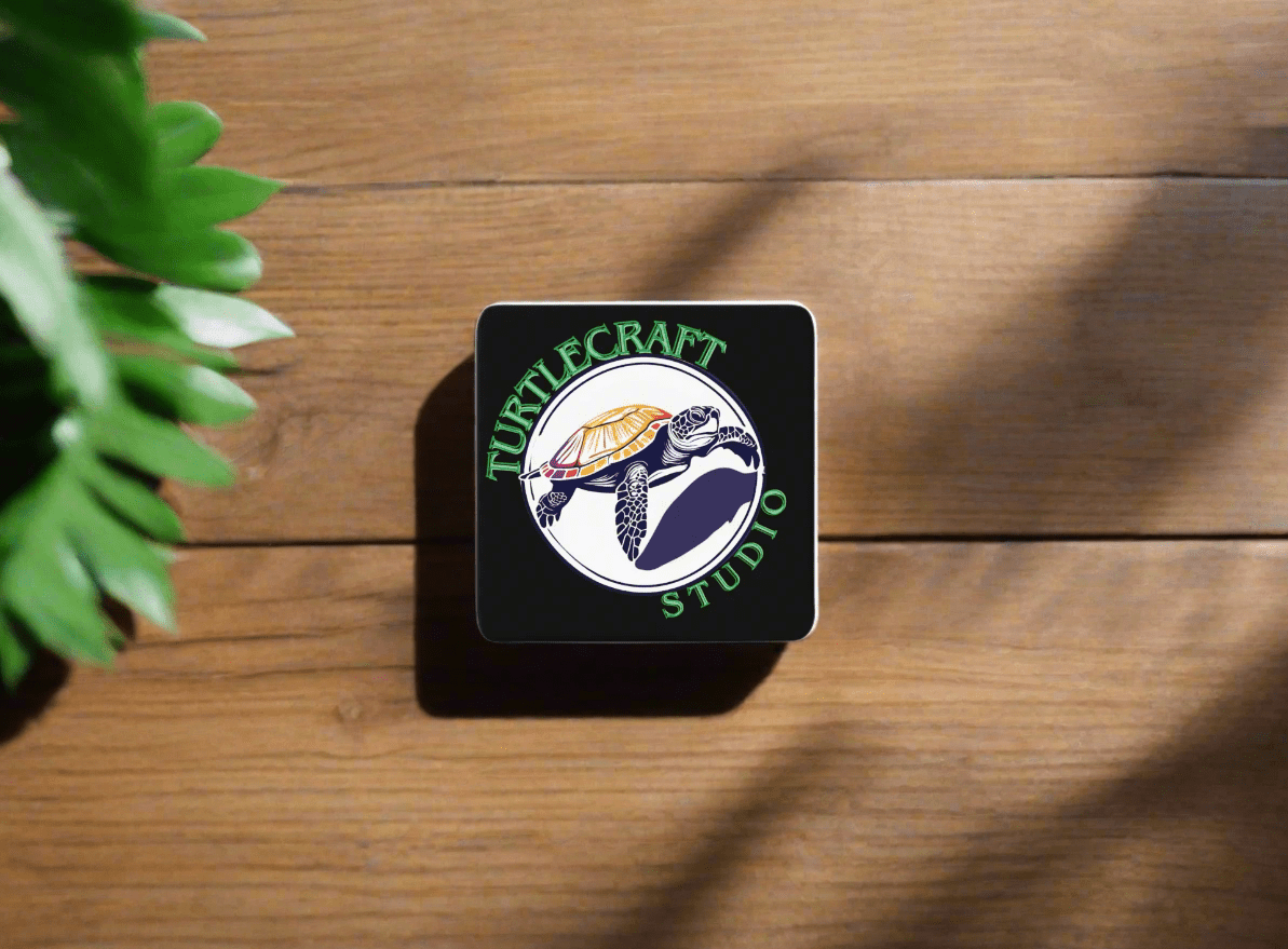 TurtleCraft Brand | "Drink Dock" Coaster - TurtleCraft Studio | TurtleCraft Studio