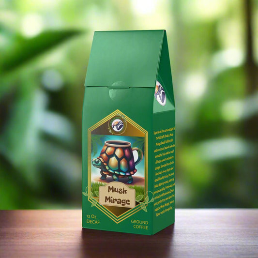 TurtleCraft Brand | "Musk Mirage" Decaf Coffee Blend (Medium Roast) - TurtleCraft Studio | TurtleCraft Studio