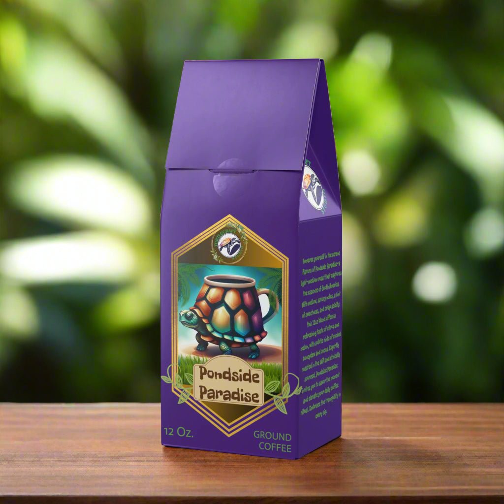 TurtleCraft Brand | "Pondside Paradise" Coffee Blend (Light - Medium Roast) - TurtleCraft Studio | TurtleCraft Studio