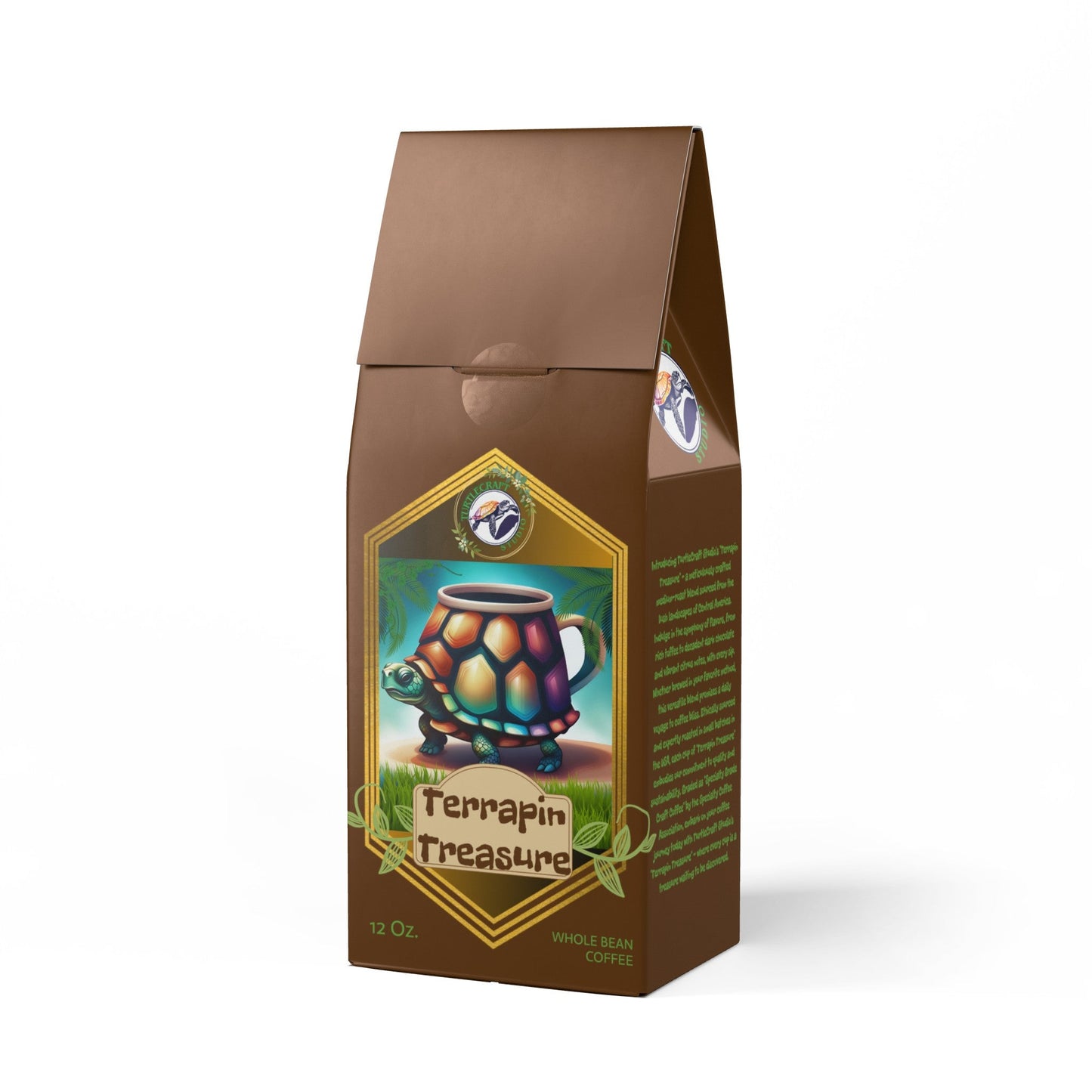 TurtleCraft Brand | "Terrapin Treasure" Coffee Blend (Medium Roast) - TurtleCraft Studio | TurtleCraft Studio