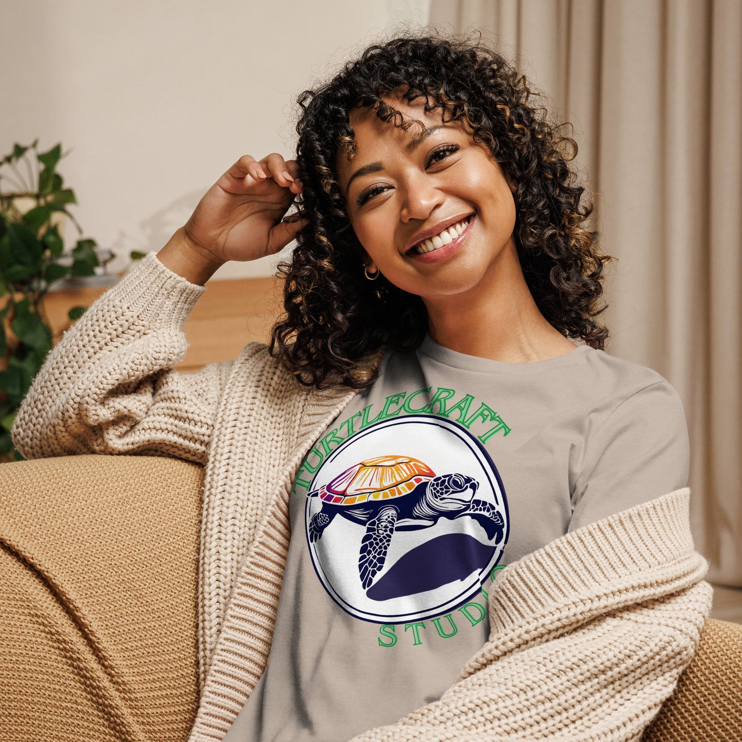 TurtleCraft Brand | Women's Relaxed T-Shirt - TurtleCraft Studio | TurtleCraft Studio