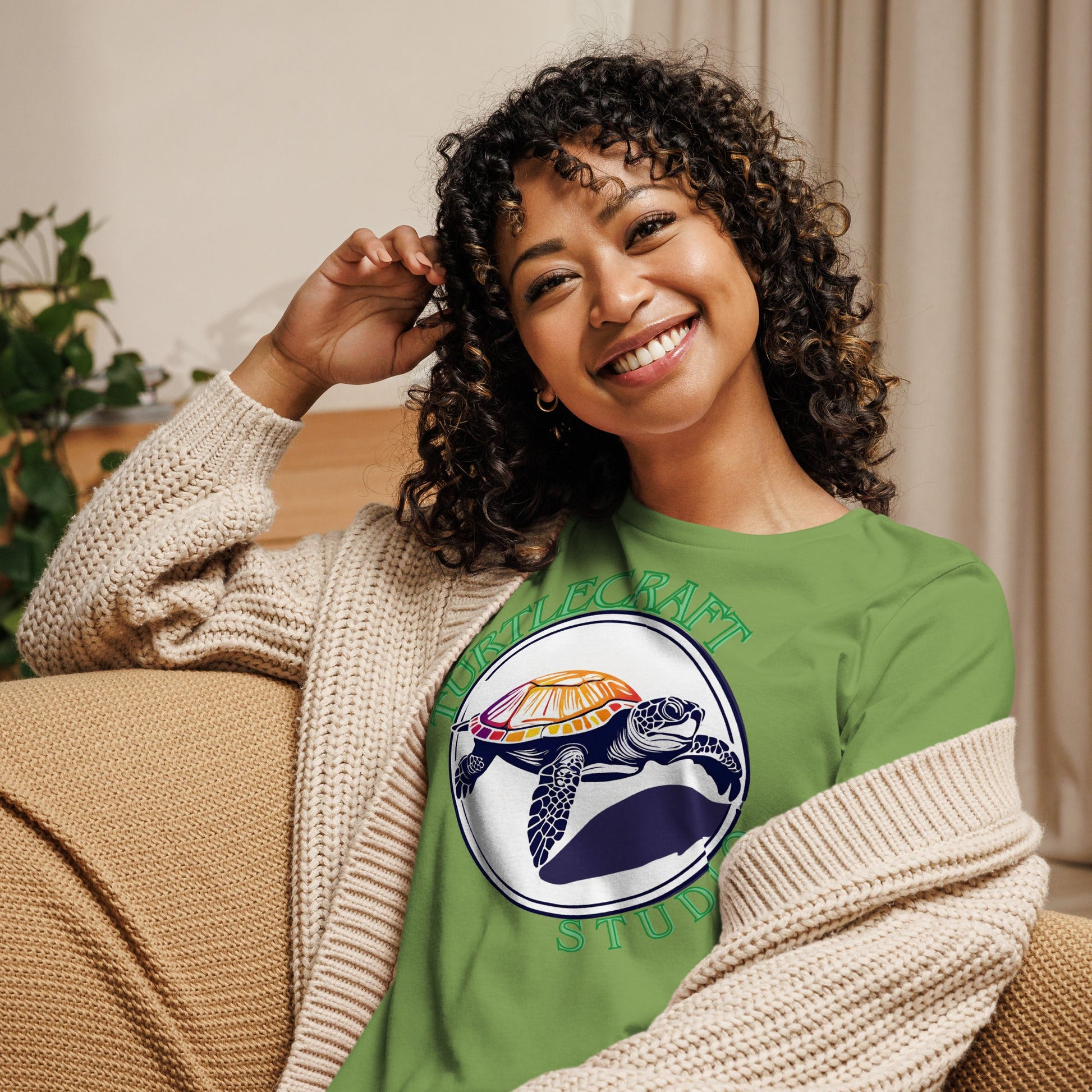 TurtleCraft Brand | Women's Relaxed T-Shirt - TurtleCraft Studio | TurtleCraft Studio