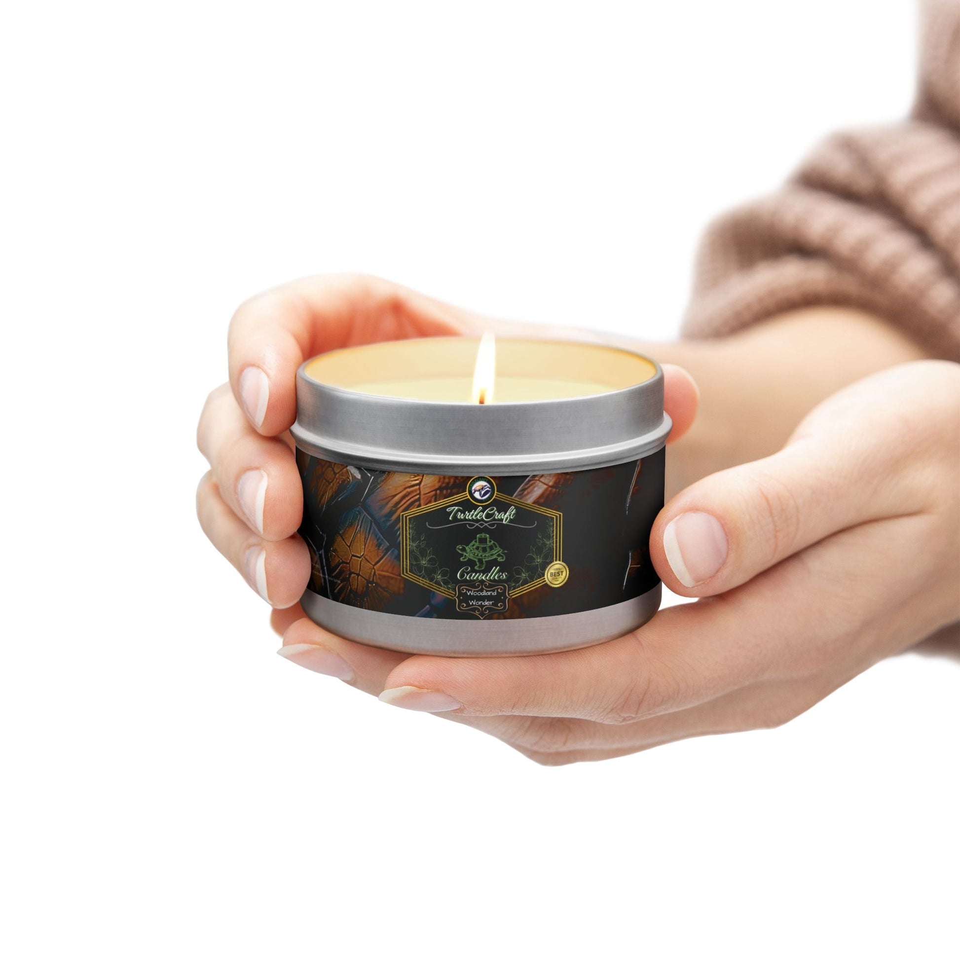 TurtleCraft Candles | "Woodland Wonder" Scented Tin Candles - TurtleCraft Studio | TurtleCraft Studio