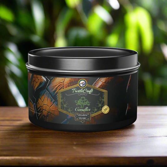 TurtleCraft Candles | "Woodland Wonder" Scented Tin Candles - TurtleCraft Studio | TurtleCraft Studio