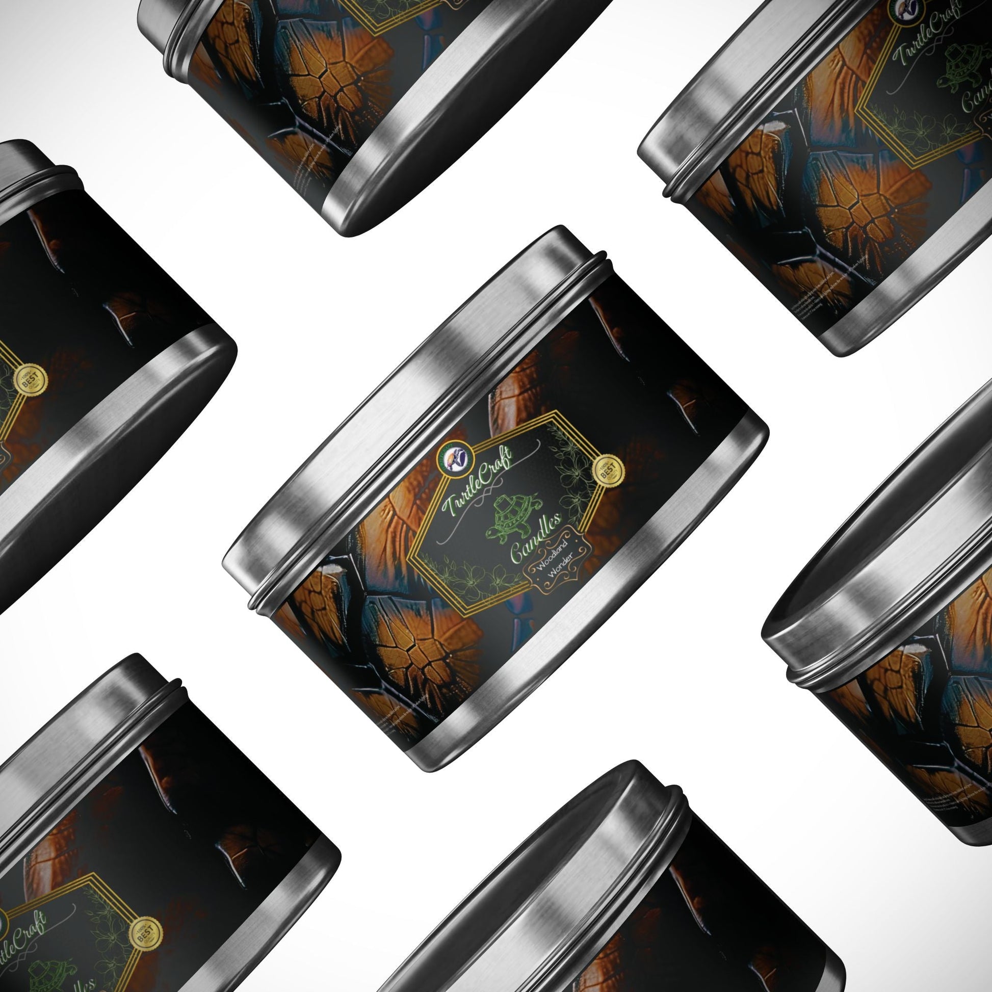 TurtleCraft Candles | "Woodland Wonder" Scented Tin Candles - TurtleCraft Studio | TurtleCraft Studio