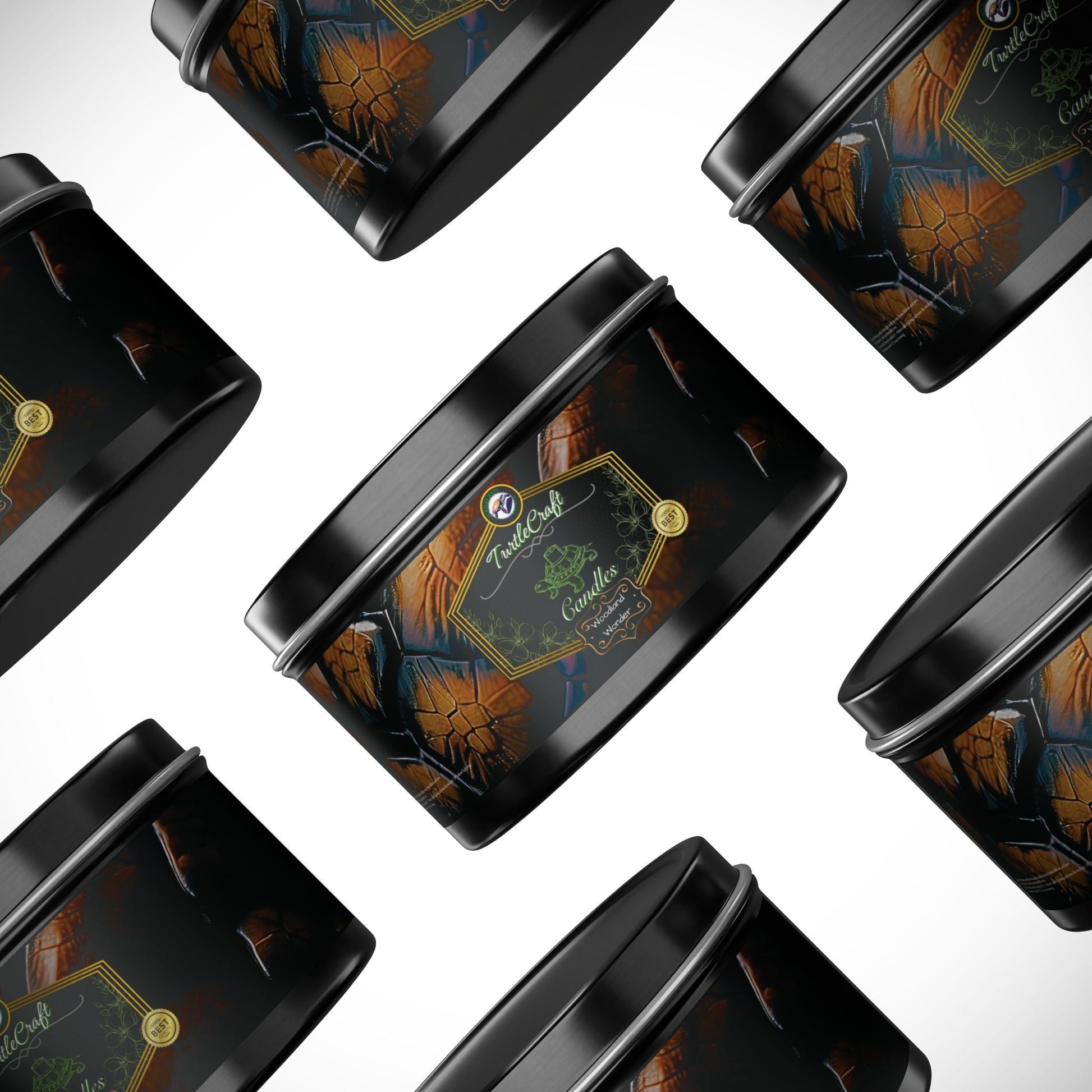 TurtleCraft Candles | "Woodland Wonder" Scented Tin Candles - TurtleCraft Studio | TurtleCraft Studio