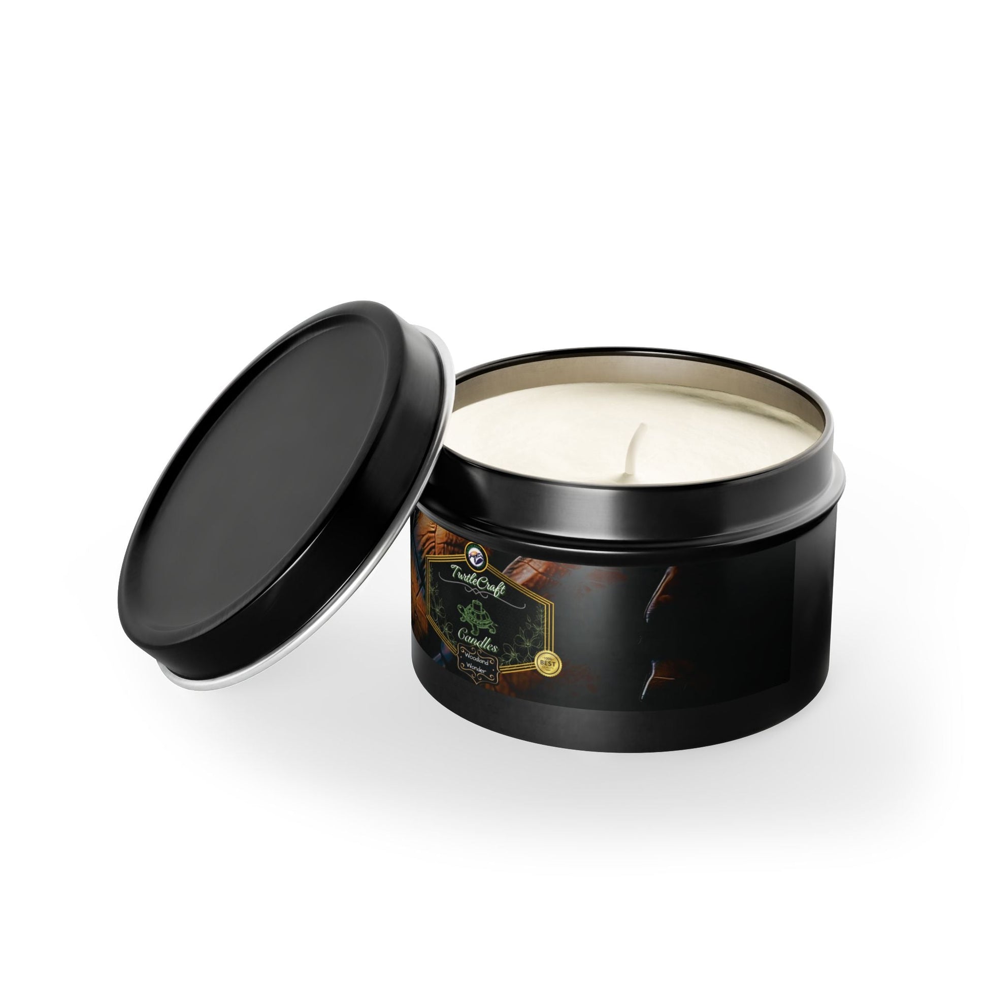 TurtleCraft Candles | "Woodland Wonder" Scented Tin Candles - TurtleCraft Studio | TurtleCraft Studio