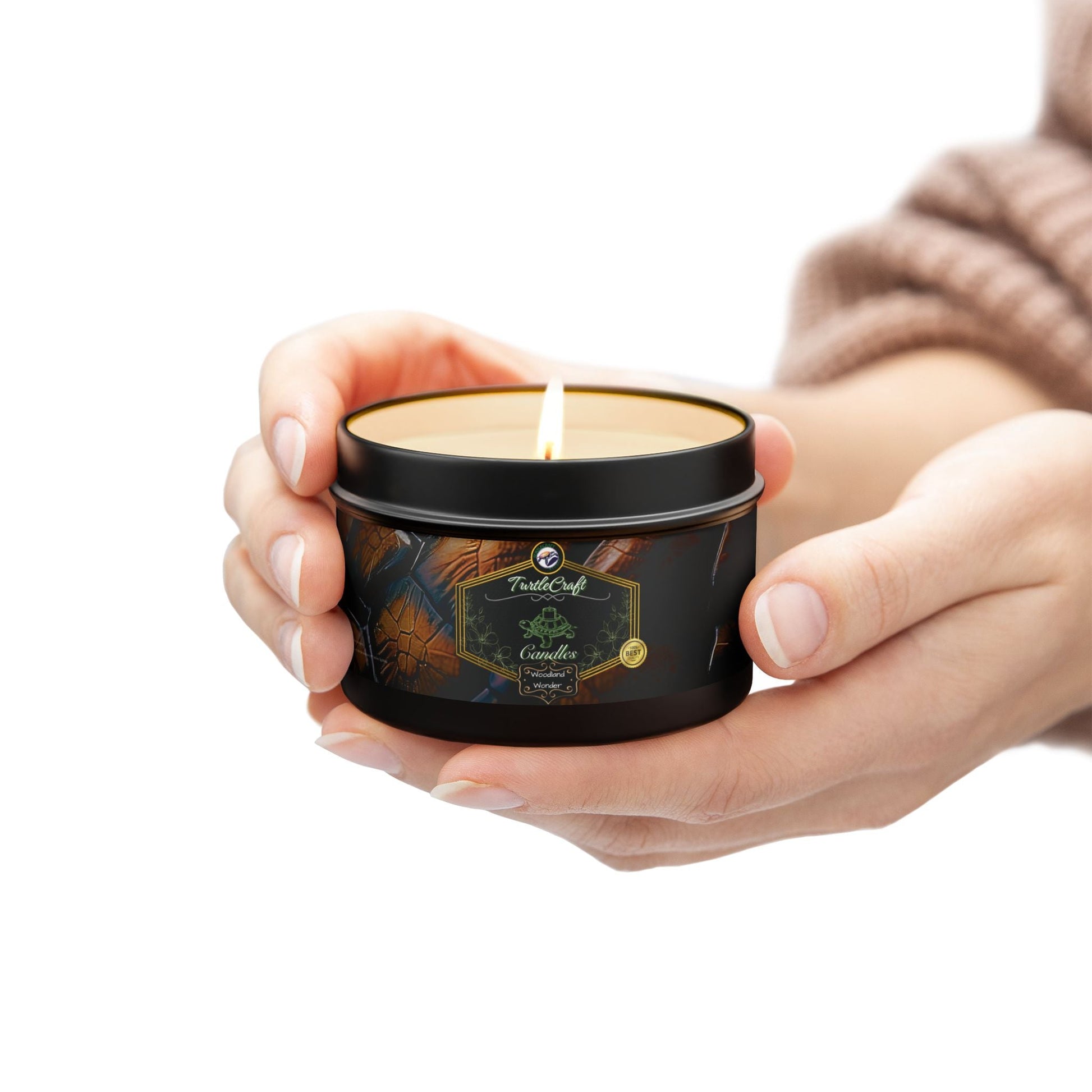 TurtleCraft Candles | "Woodland Wonder" Scented Tin Candles - TurtleCraft Studio | TurtleCraft Studio