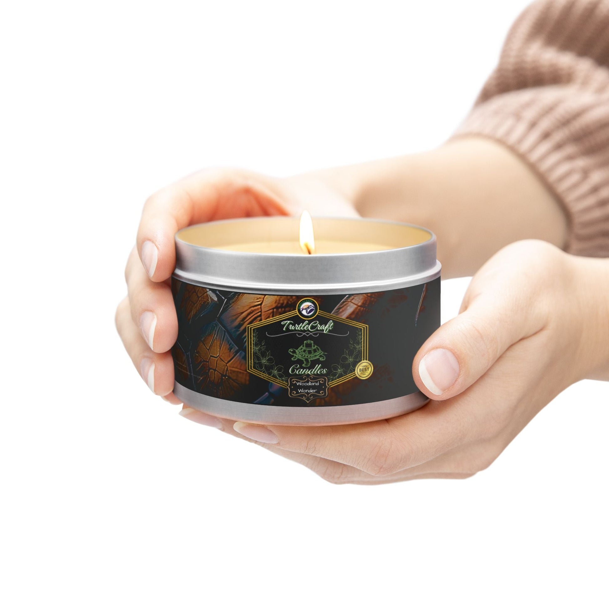 TurtleCraft Candles | "Woodland Wonder" Scented Tin Candles - TurtleCraft Studio | TurtleCraft Studio