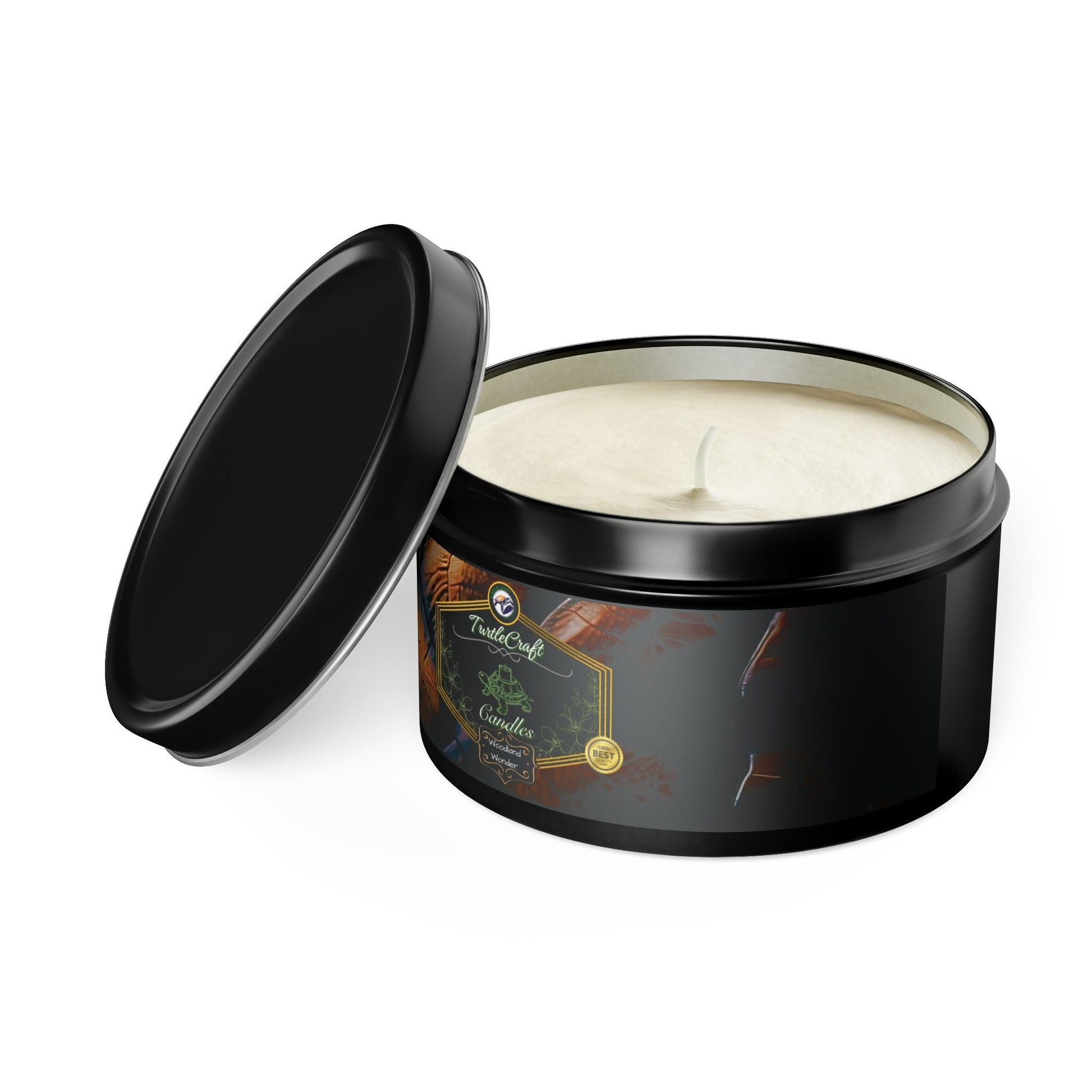 TurtleCraft Candles | "Woodland Wonder" Scented Tin Candles - TurtleCraft Studio | TurtleCraft Studio