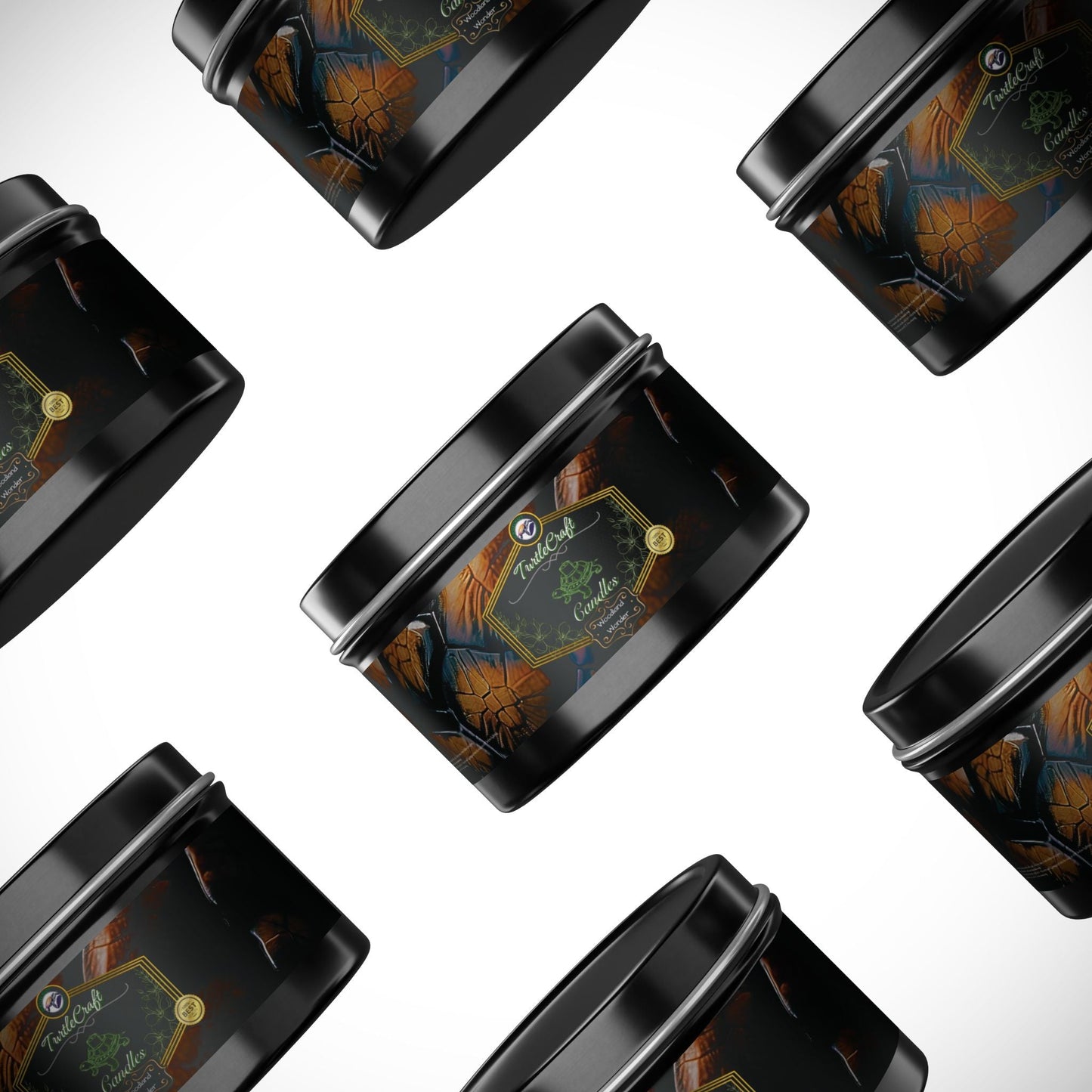 TurtleCraft Candles | "Woodland Wonder" Scented Tin Candles - TurtleCraft Studio | TurtleCraft Studio