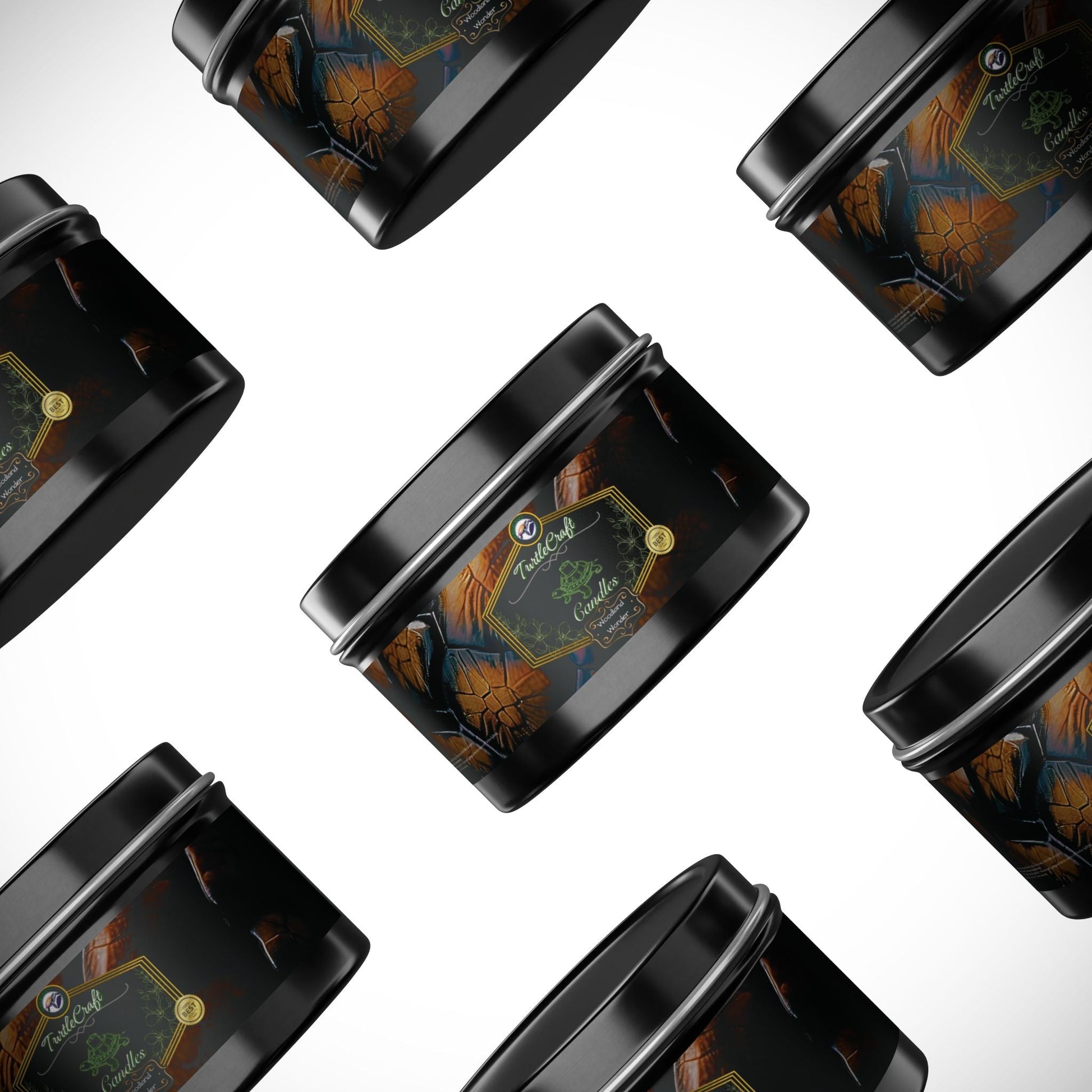TurtleCraft Candles | "Woodland Wonder" Scented Tin Candles - TurtleCraft Studio | TurtleCraft Studio