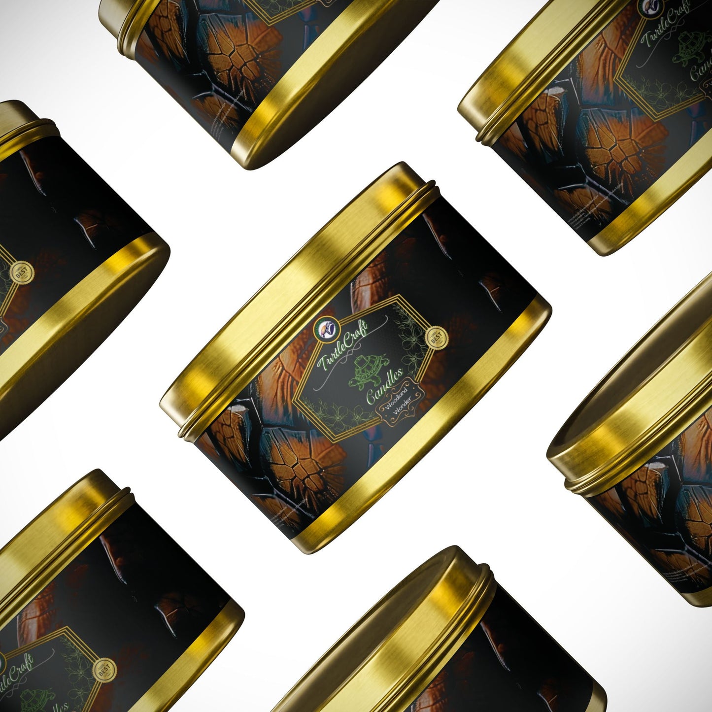 TurtleCraft Candles | "Woodland Wonder" Scented Tin Candles - TurtleCraft Studio | TurtleCraft Studio