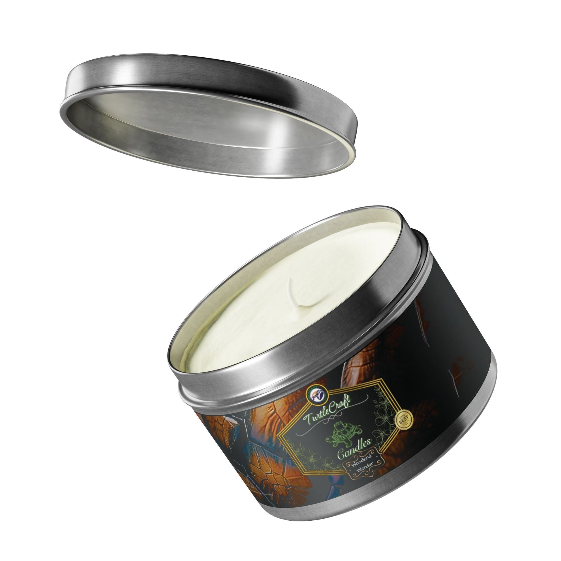 TurtleCraft Candles | "Woodland Wonder" Scented Tin Candles - TurtleCraft Studio | TurtleCraft Studio