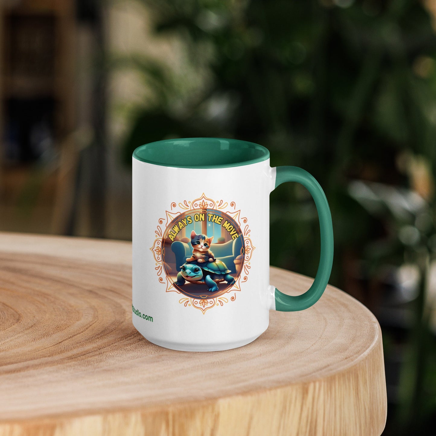 TurtleCraft Creations | "Always On The Move" Mug - TurtleCraft Studio | TurtleCraft Studio