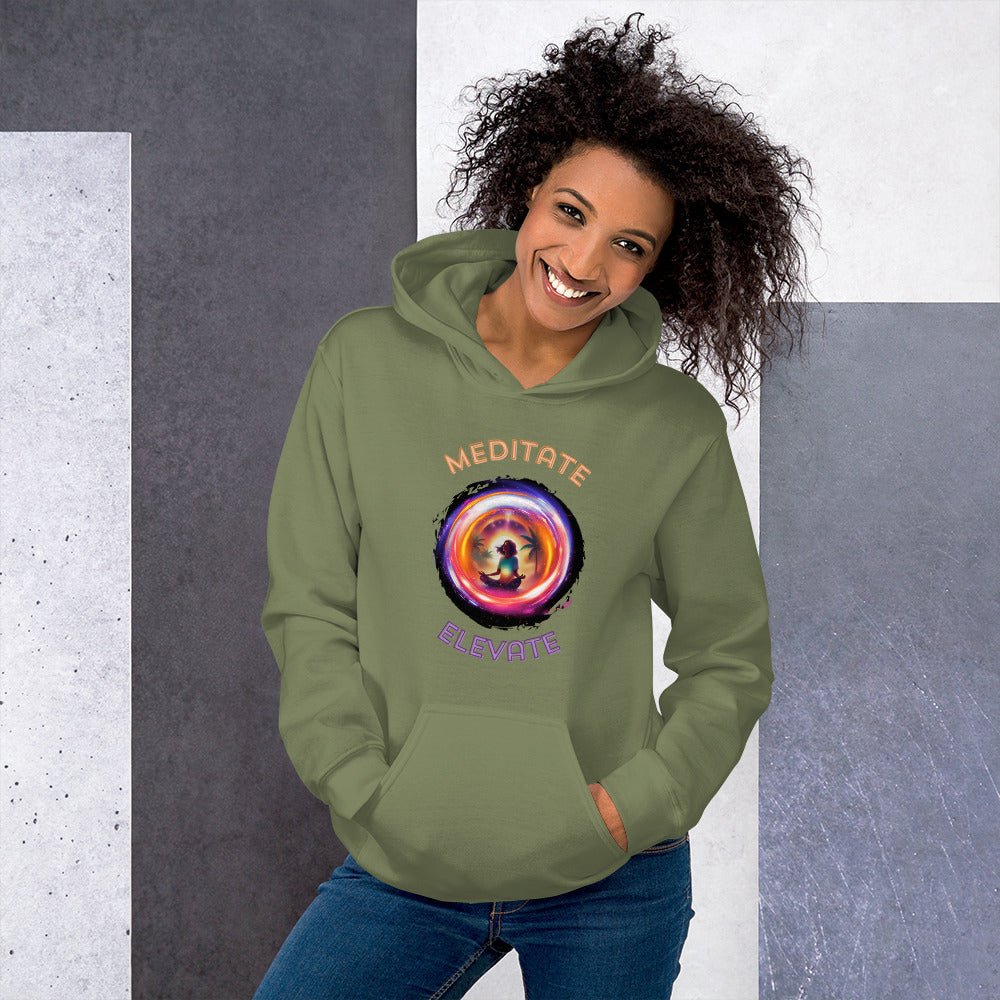 TurtleCraft Creations | SoftShell Snuggler| "Meditate/Elevate" Hoodie - TurtleCraft Studio | TurtleCraft Studio