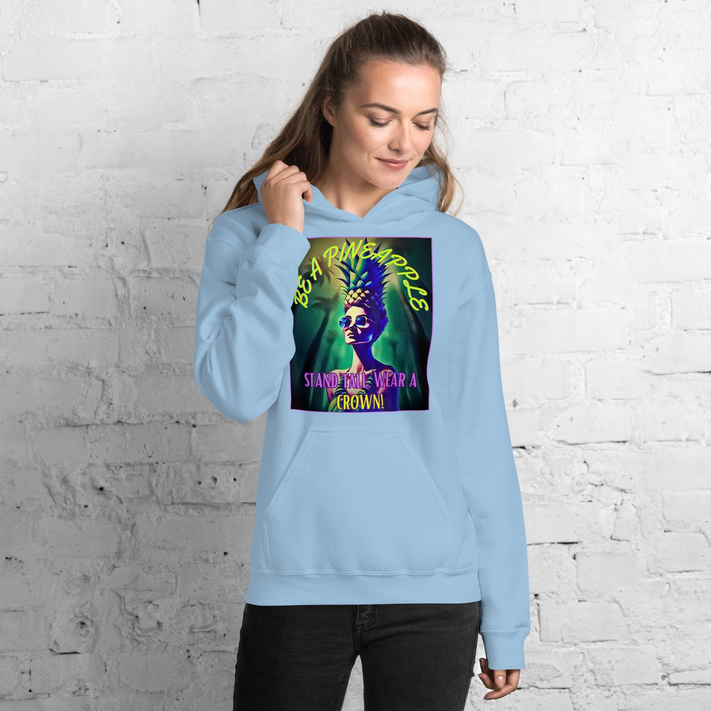 TurtleCraft Live Creations | "Be A Pineapple" Women's Hoodie - TurtleCraft Studio | TurtleCraft Studio