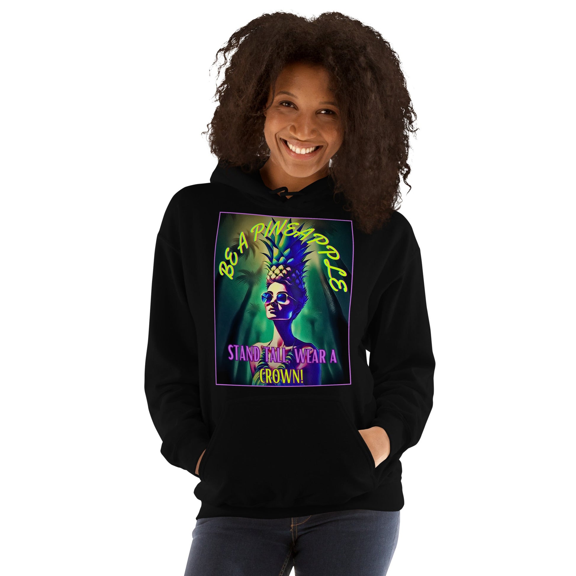 TurtleCraft Live Creations | "Be A Pineapple" Women's Hoodie - TurtleCraft Studio | TurtleCraft Studio