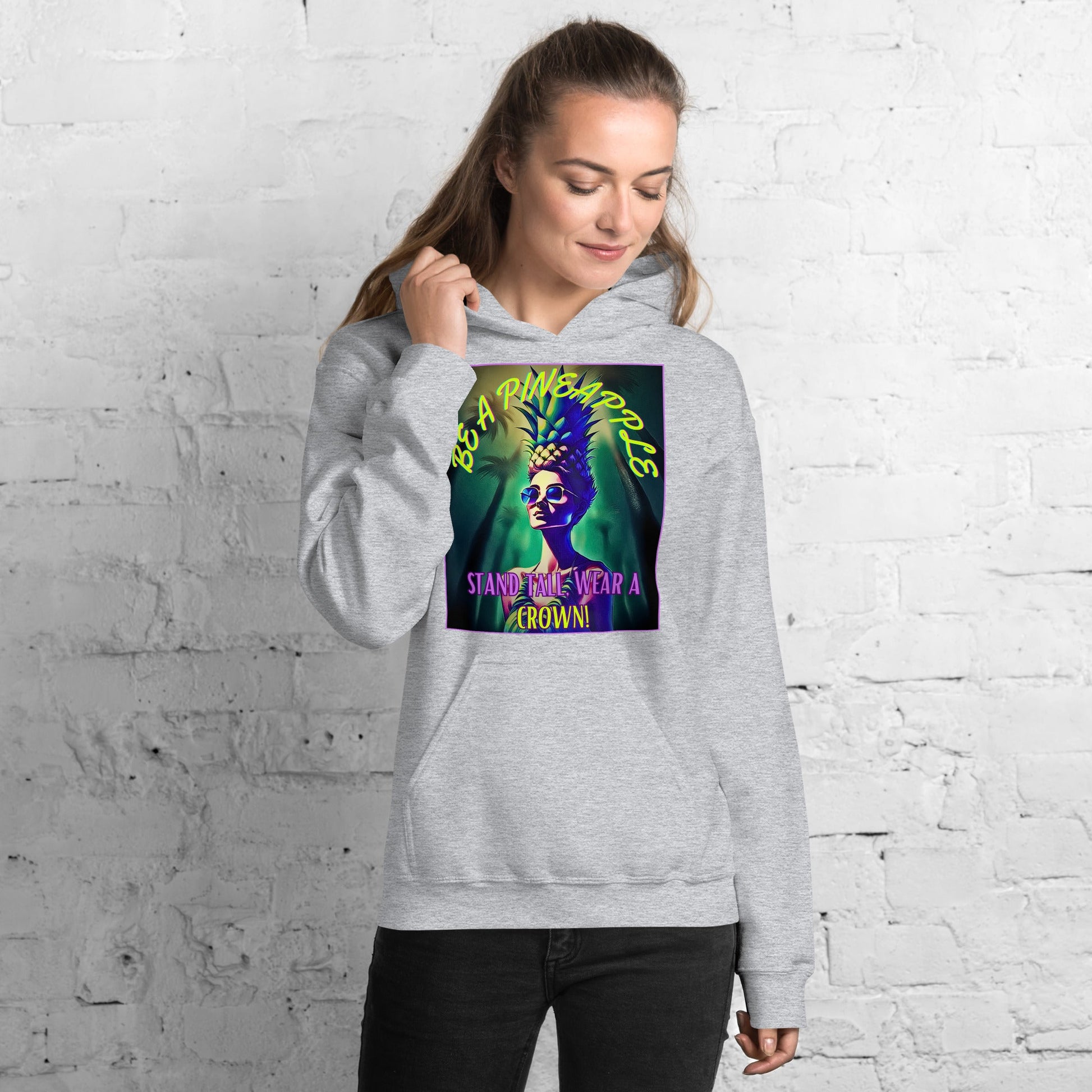 TurtleCraft Live Creations | "Be A Pineapple" Women's Hoodie - TurtleCraft Studio | TurtleCraft Studio