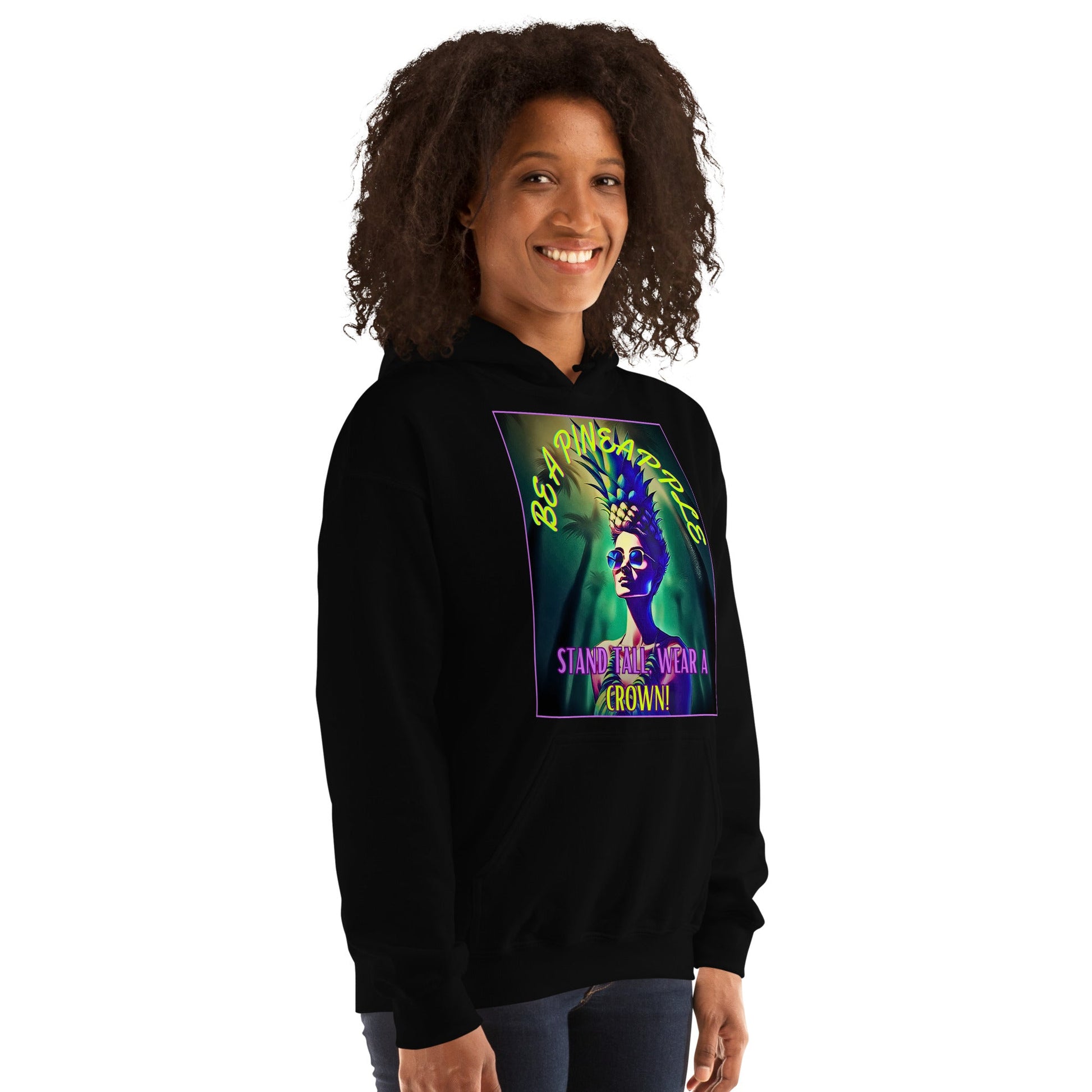 TurtleCraft Live Creations | "Be A Pineapple" Women's Hoodie - TurtleCraft Studio | TurtleCraft Studio