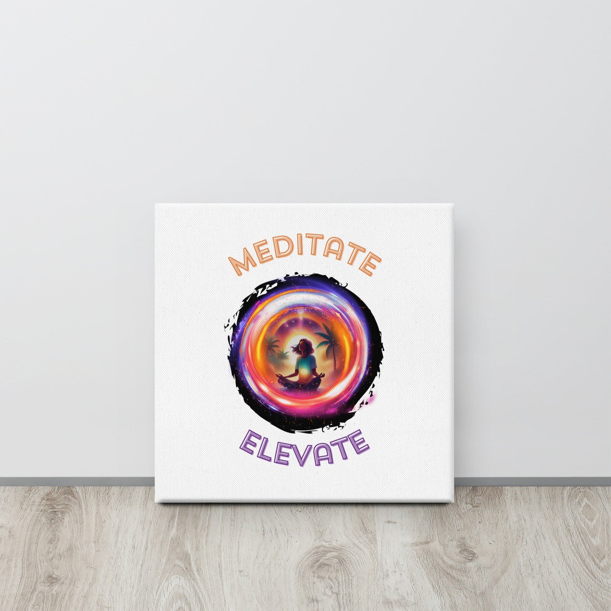 TurtleCraft Live Creations | "Meditate/Elevate" Canvas - TurtleCraft Studio | TurtleCraft Studio