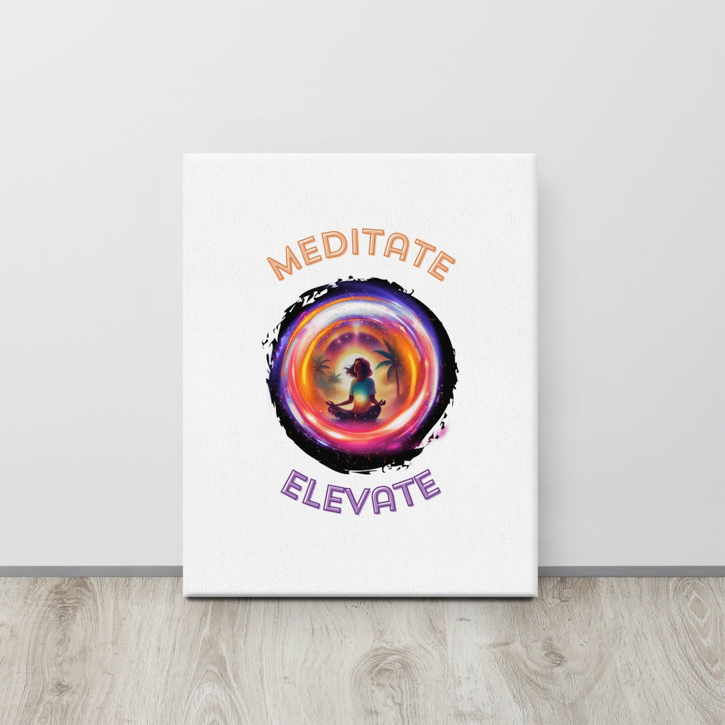 TurtleCraft Live Creations | "Meditate/Elevate" Canvas - TurtleCraft Studio | TurtleCraft Studio