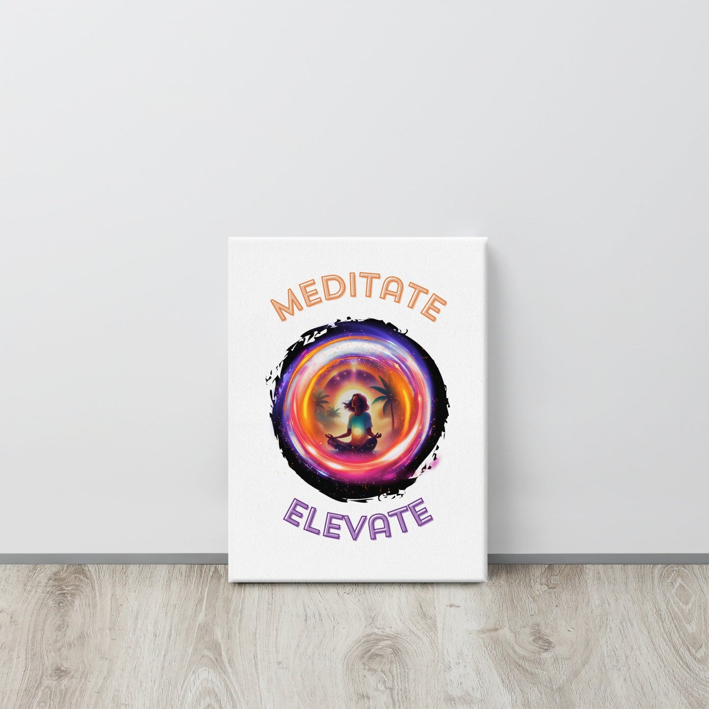 TurtleCraft Live Creations | "Meditate/Elevate" Canvas - TurtleCraft Studio | TurtleCraft Studio