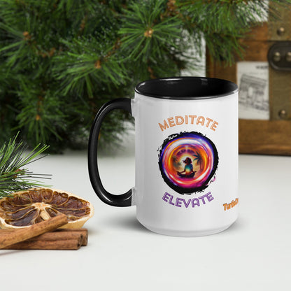 TurtleCraft Live Creations | "Meditate/Elevate" Mug - TurtleCraft Studio | TurtleCraft Studio