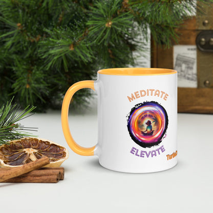 TurtleCraft Live Creations | "Meditate/Elevate" Mug - TurtleCraft Studio | TurtleCraft Studio